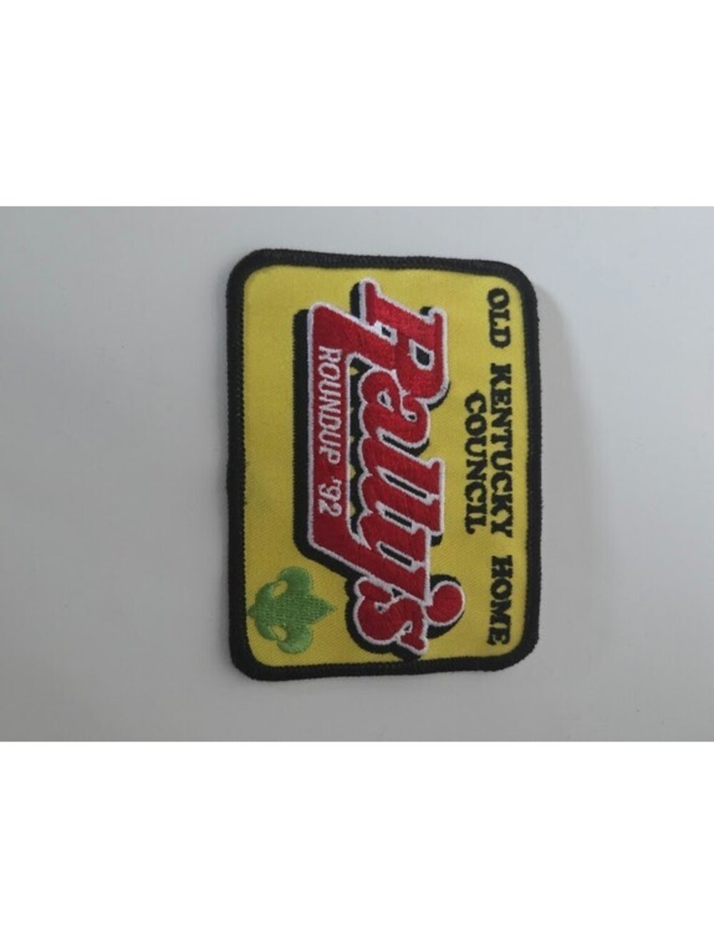 1992 Rally's Roundup Boy Scout Patch Old Kentucky Home Council Yellow Red